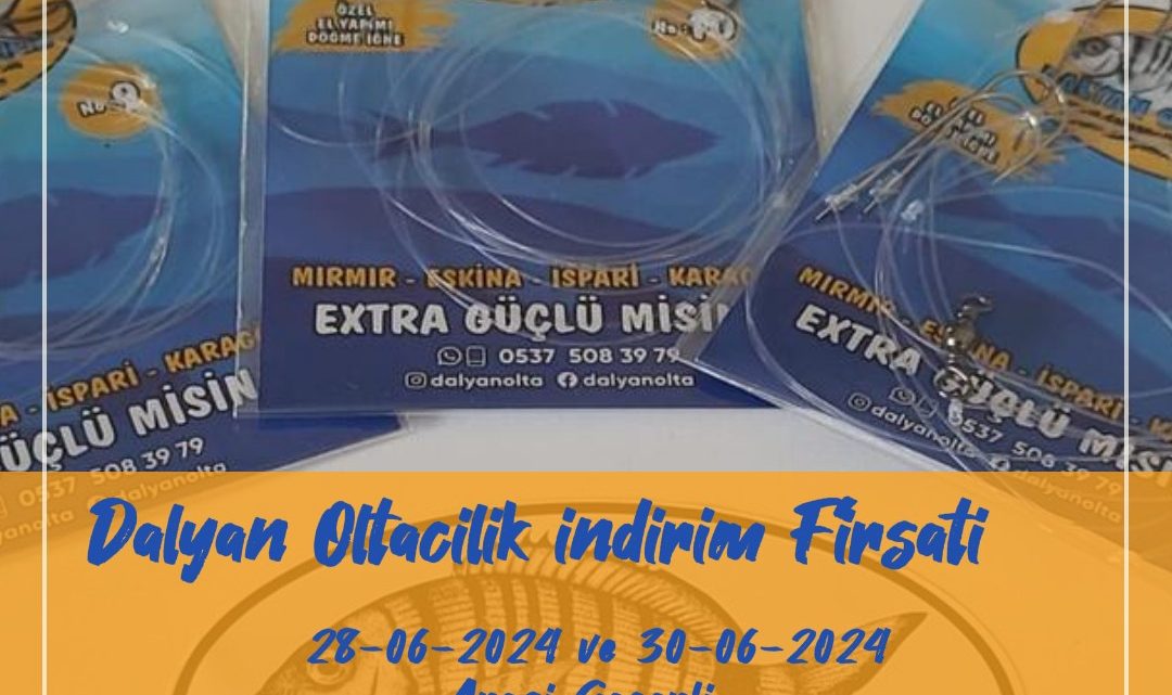 #DalyanOltacılık, #Gürpınar, #canlıyemkampanya, #dövmeiğneli, #diptakımıhediye, #balıkavı, #canlıyem, #sosyalmedya, #YouTube, #Instagram, #balıkavımalzemeleri, #kampanya, #balıkçılık, #özelkampanya, #BeylikdüzüBalıkAvı, #BüyükçekmeceBalıkAvı